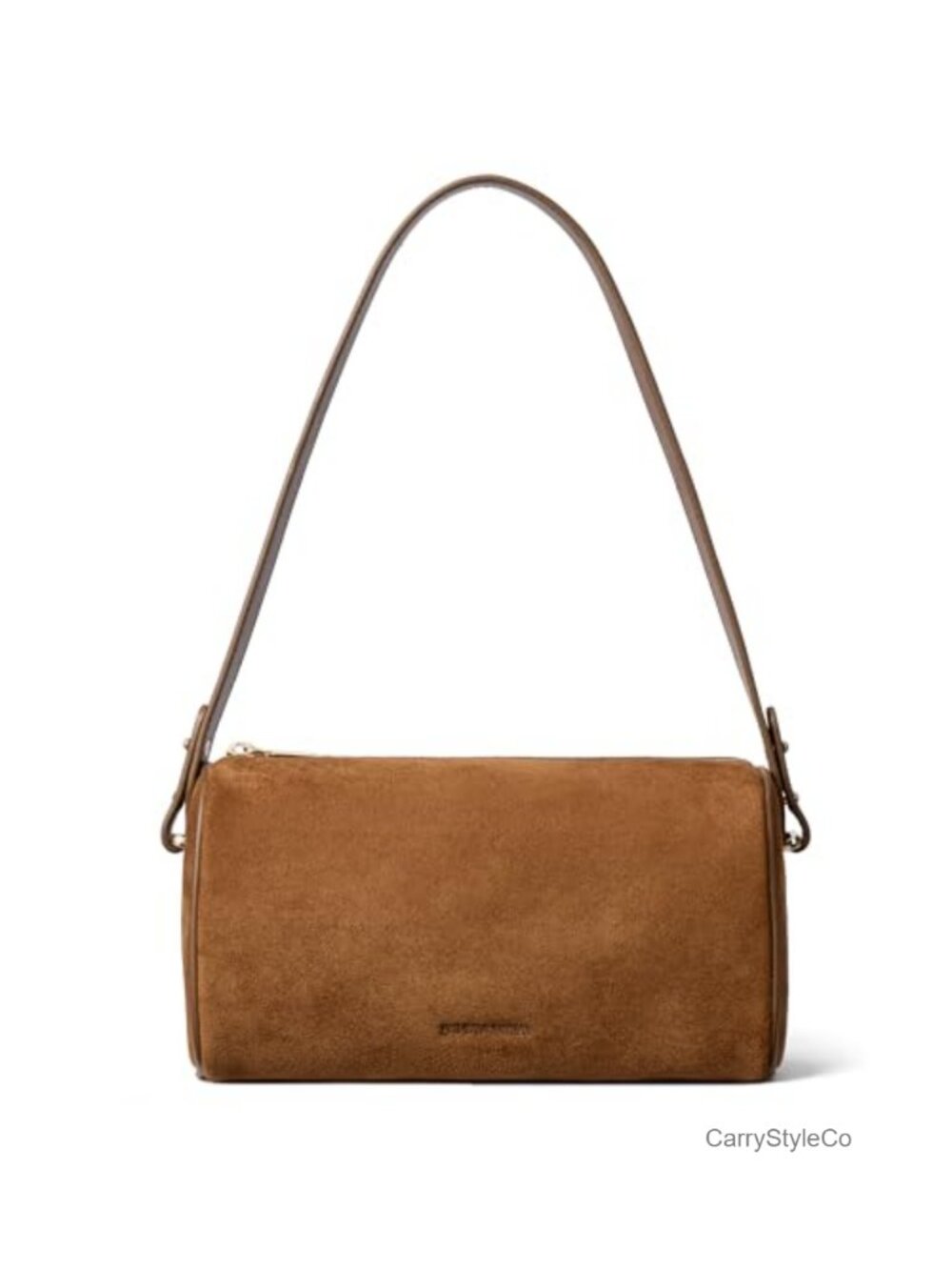 Suede Leather Shoulder Bag with 2 Straps Crossbody Hobo Purse